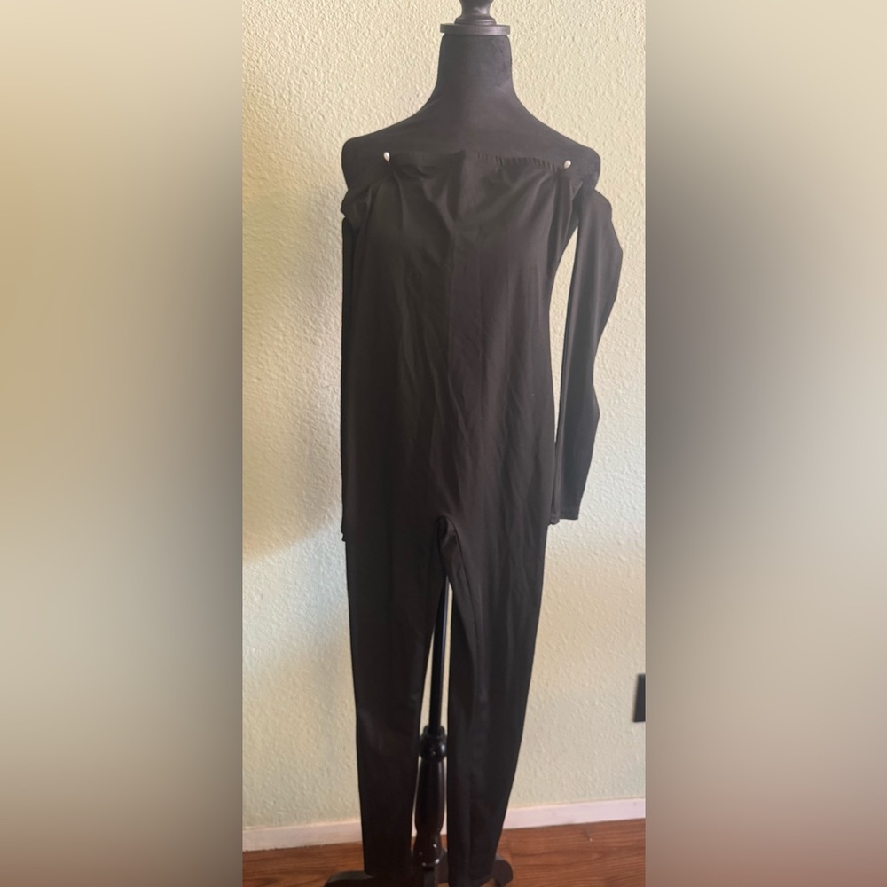 Black Long Sleeve Jumpsuit